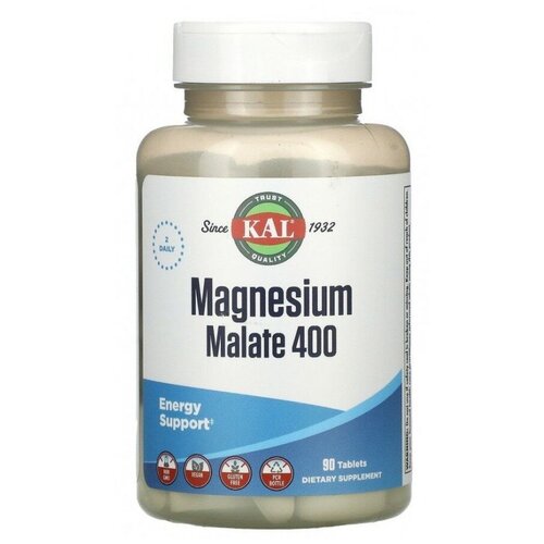 ���� �������� KAL Magnesium Malate, 212 �, 200 ��, 400 ��, 90 ��.