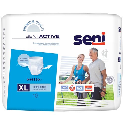    -     Seni ACTIVE extra large ( 120-160 ), 10 .  -     , -  