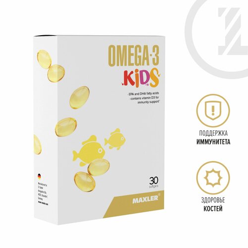   -3   +  D3   Maxler Omega-3 Kids 30 .  -     , -  