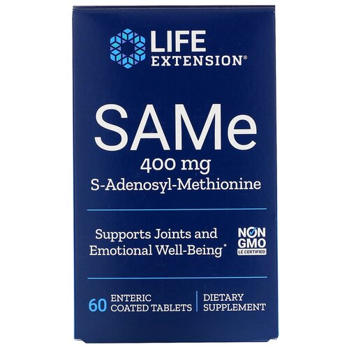 ���� �������� Life Extension SAMe, 100 �, 400 ��, 60 ��.