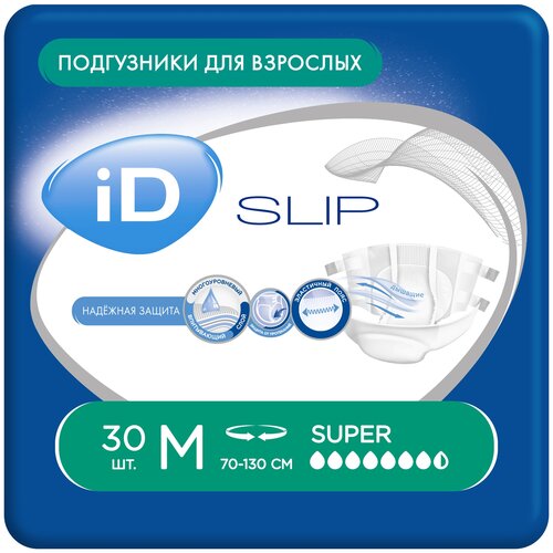 ���� ���������� ��� �������� iD Slip Super, M, 7.5 ������, 70-130 ��, 1 ��. �� 30 ��.