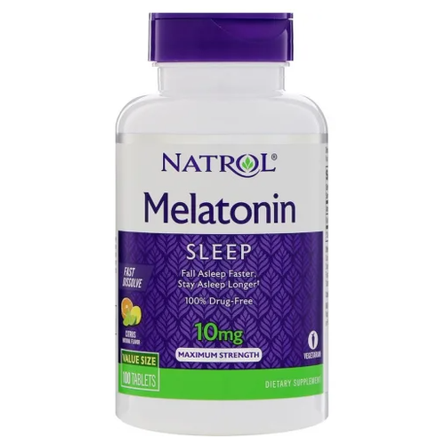 ���� Melatonin Fast Dissolve ���., 10 ��, 100 ��., ����������
