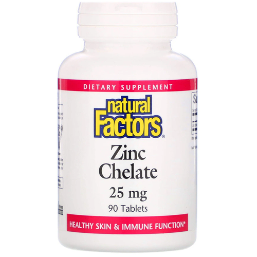    Natural Factors Zinc Chelate, 180 , 25 , 90 .  -     , -  