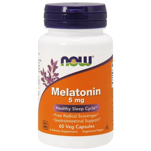   Melatonin 5 mg NOW (60  )  -     , -  