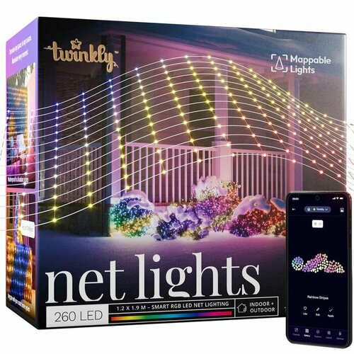     Twinkly Net 260 LED RGB Pearl, 1,2 x 1,9 ,  , IP44  -     , -  