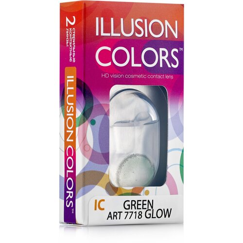     ILLUSION olors Glow, 2 ., R 8,6, D -1,5, green  -     , -  