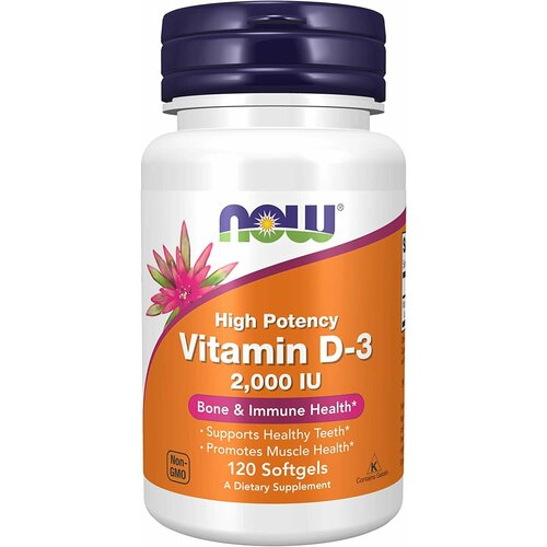 ���� NOW Vitamin D3 2000 120 softgels (��� �3)