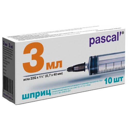    Pascal' , 40  x 0.7 , : 22G, 3 , 10 .  -     , -  