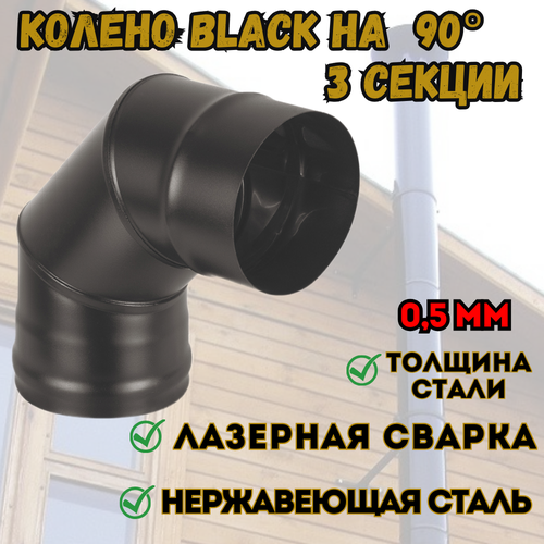   BLACK (AISI 430/0,5) 90* 3- . (150)