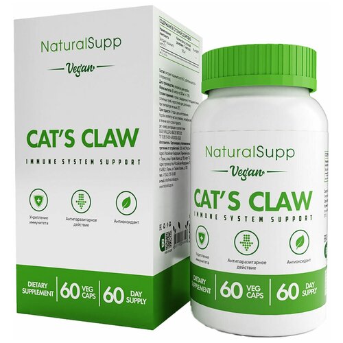      NATURALSUPP Vegan Cat's Claw (60 )  -     , -  