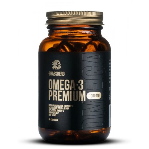 ���� Grassberg Omega 3 Premium ����., 1000 ��, 225 �, 60 ��.