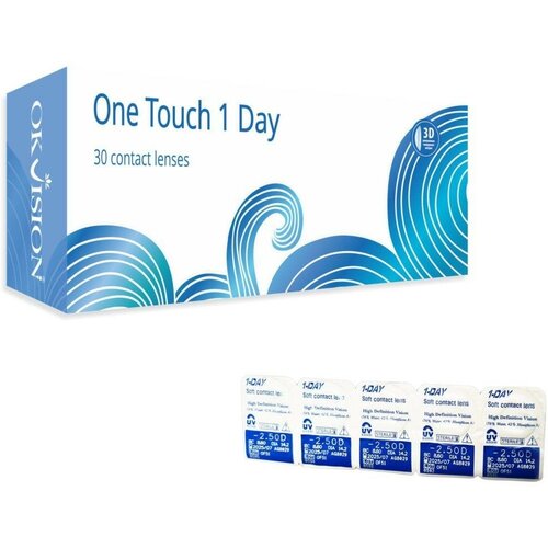 ���� ����������� ���������� ����� OKVision One Touch 1 Day, 30 ��., R 8,6, D -4, 1 ��.