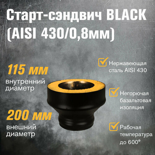   - BLACK (AISI 430/0,8) (115200)  -     , -  