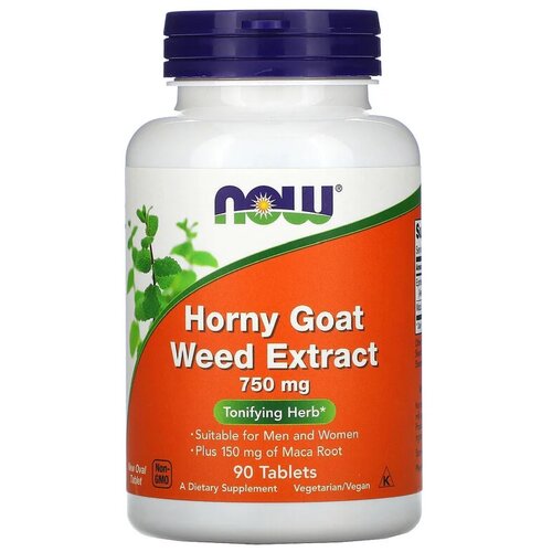 ���� �������� NOW Horny Goat Weed extract, 190 �, 750 ��, 90 ��.