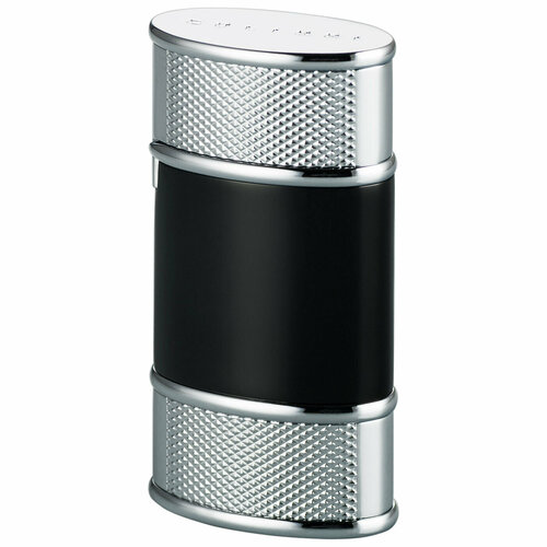      Colibri OF LONDON Virtuoso Black Lacquer & Silver Hobnail  -     , -  