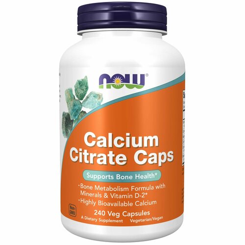 ���� NOW Calcium citrate, ������ �������, 240 ������