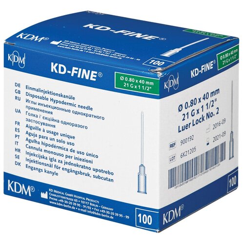     21G (0,840 ) KD-Fine 100./.  -     , -  