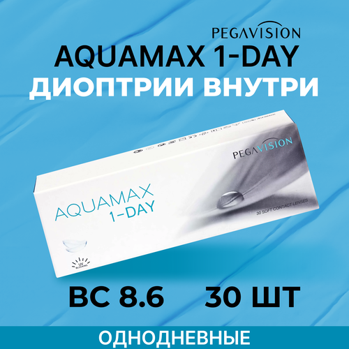     Pegavision Aquamax 1-Day, 30 ., R 8,6, D +2, , 1 .  -     , -  