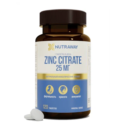    NUTRAWAY Zinc Citrate, 25 , 120 .  -     , -  