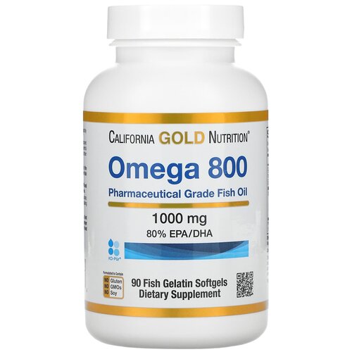 ���� California Gold Nutrition Omega 800 Fish oil ����., 180 �, 90 ��.