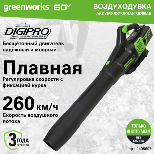     Greenworks GD60ABK4, 60V, , c 1 4 .    -     , -  