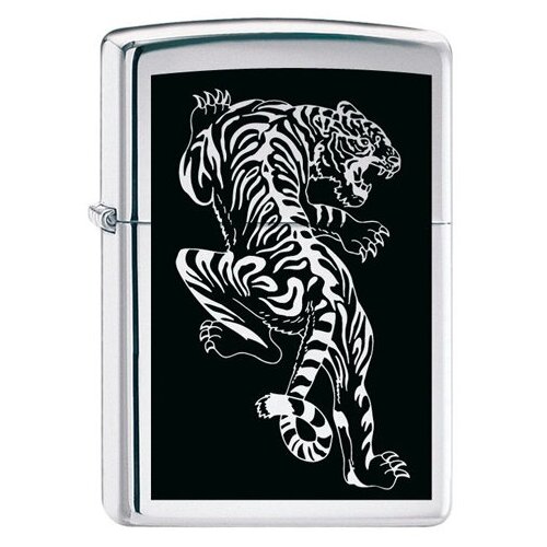      ZIPPO 207 Tigre   Brushed Chrome -   -     , -,   