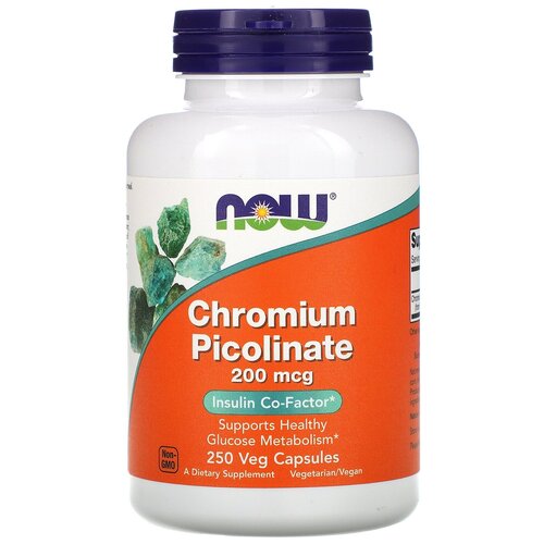    NOW Chromium Picolinate, 190 , 100 , 200 , 250 .  -     , -  