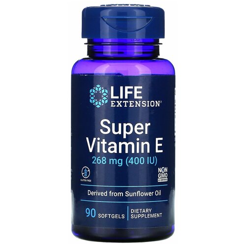   Life Extension Super Vitamin E (  ) 400  90   -     , -  