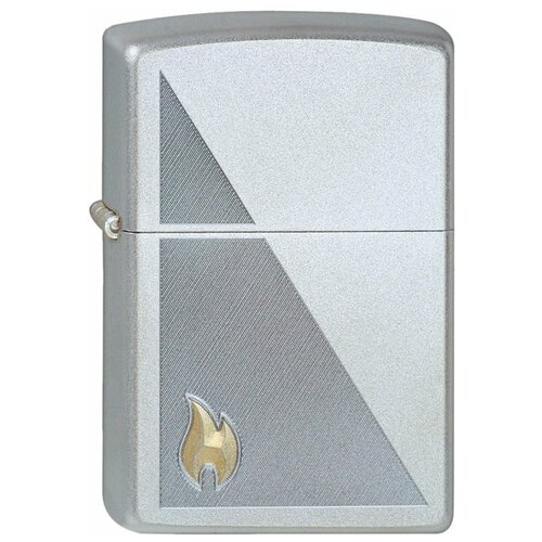 ���� ������������ ���������� ��������� ZIPPO Classic 205 Zippo Flame � ��������� Satin Chrome�