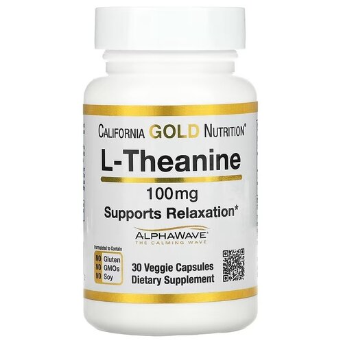   California Gold Nutrition L-Theanine AlphaWave . ., 100 , 40 , 30 .  -     , -  