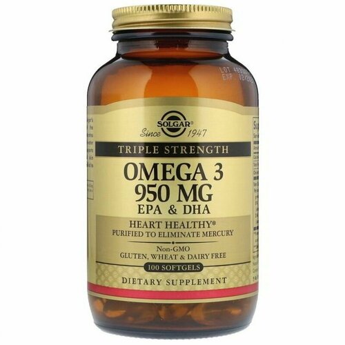 ���� Omega 3, Solgar, ����� 3, ����� ���, 950��,100 ������