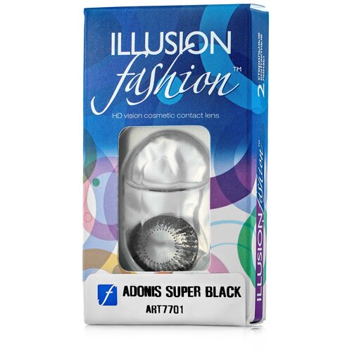     ILLUSION Fashion Adonis, 2 ., R 8,6, D 0, superblack  -     , -  