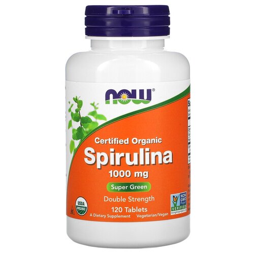    NOW Sertified organic Spirulina, 180 , 1000 , 120 .  -     , -  