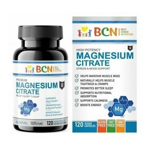   BCN Magnesium Citrate 400 mg, 120     -     , -  