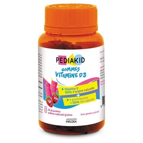   PEDIAKID Gommes Vitamine D3 . ., 1 , 60 .,   -     , -  