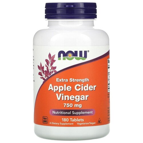    NOW Apple Cider Vinegar Extra Strength 750 , 150 , 750 , 180 .  -     , -  