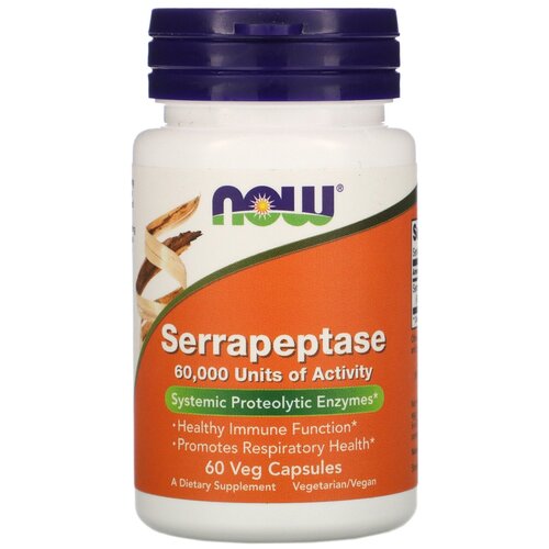    NOW Serrapeptase, 80 , 50 , 60 .  -     , -  