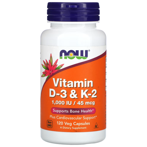    NOW Vitamin D-3 & K-2, 90 , 150 , 120 .  -     , -  