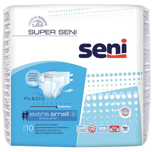     Super Seni extra small ( 40-60 ) 10 .