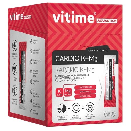 ���� VITime Aquastick Cardio K+Mg �-� ����, 30 ��.