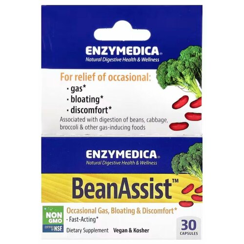   Enzymedica, BeanAssist , 30   -     , -  