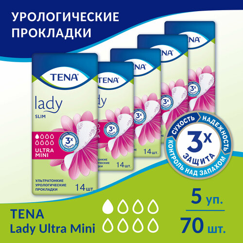    Tena Lady Slim Ultra Mini, 14 . x 5 .  -     , -  