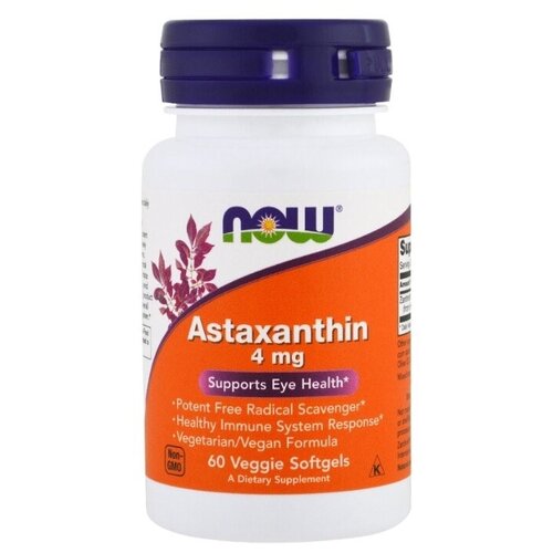    NOW Astaxanthin, 100 , 4 , 60 .  -     , -  