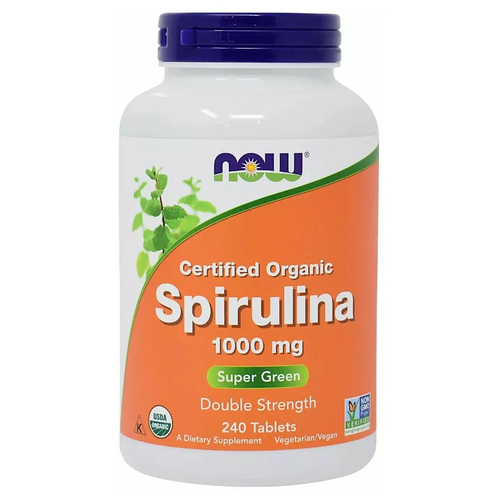    NOW Sertified organic Spirulina, 380 , 1000 , 240 .  -     , -  