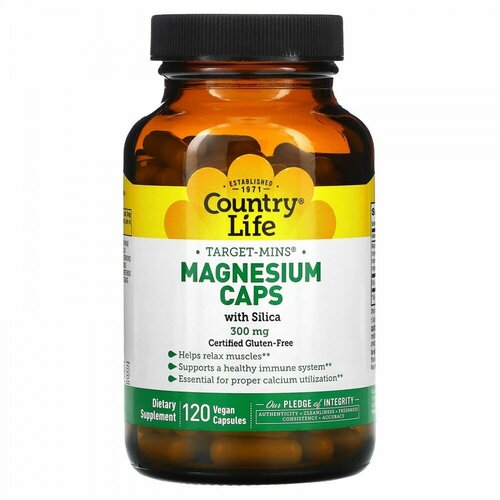 ���� Country Life Magnesium Caps (������ � ��������) 300 �� 120 ���. ������