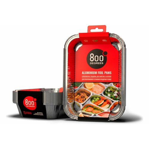 ���� ����������� ������� 800 Degrees Foil Pans M-size, 10 ��.