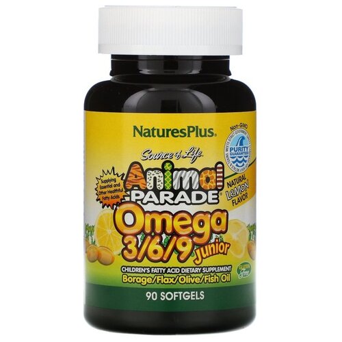 ���� NaturesPlus Animal Parade Omega 3/6/9 ����., 160 �, 90 ��., �����