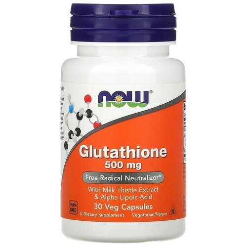   NOW Foods, Glutathione, 500 mg, , 500 , 30    -     , -  