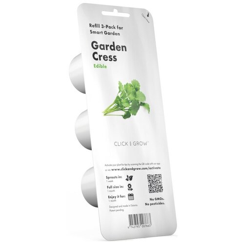        Click and Grow Refill 3-Pack   (Garden Cress)  -     , -,   