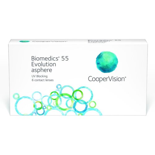     CooperVision Biomedics 55 Evolution Asphere UV, 6 ., R 8,8, D +0,5, , 1 .  -     , -  